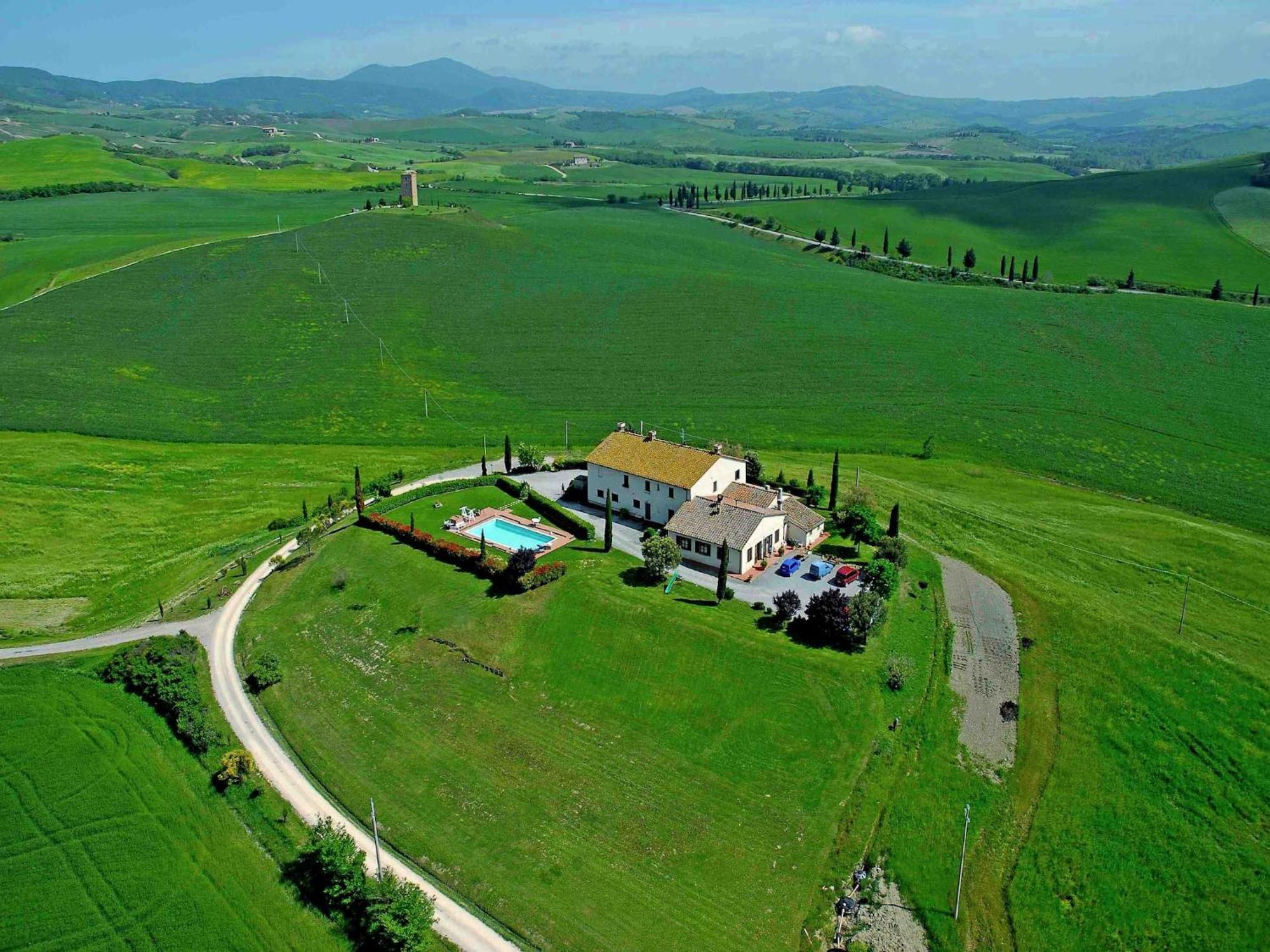 Modern Farmhouse In Pienza With Pool Екстер'єр фото